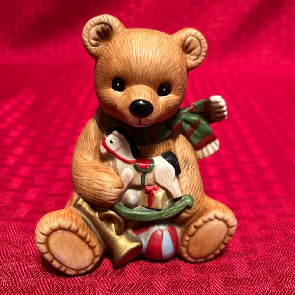 Homco Home Interior Christmas Bear